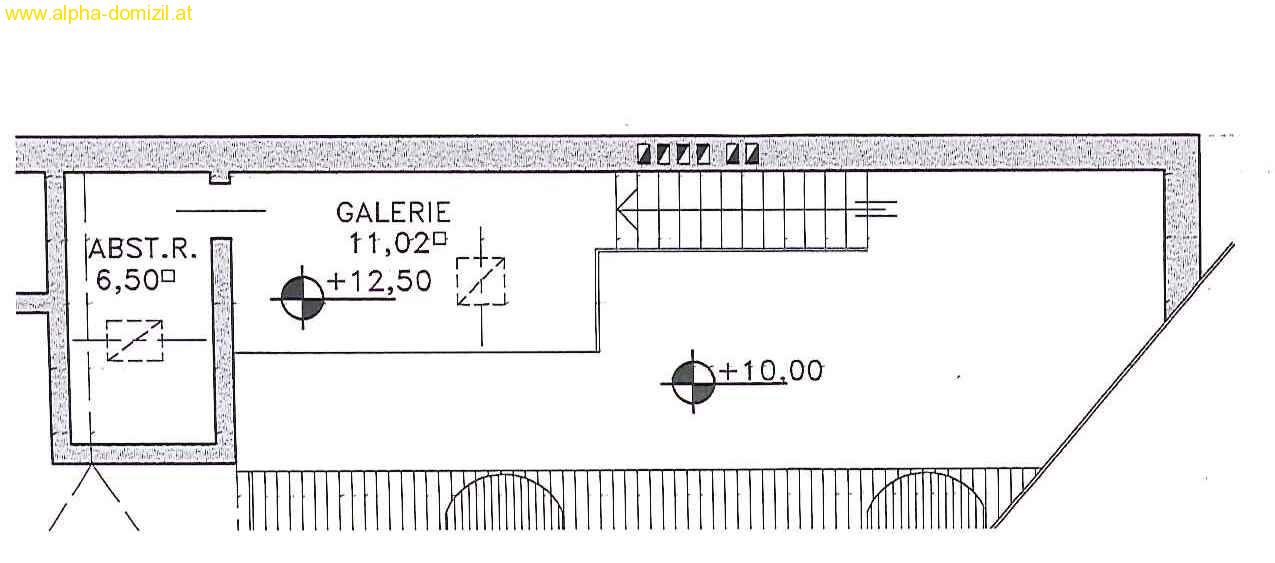 Galerie Raumhöhe ca. 160 cm